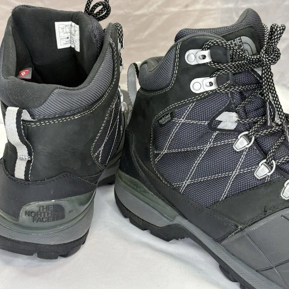 The North Face Snowsquall Mid Boots Mens US 13 Black Waterproof Winter HydroSeal